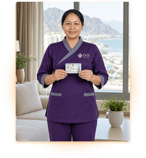 Live-in maid working in a Fujairah home
