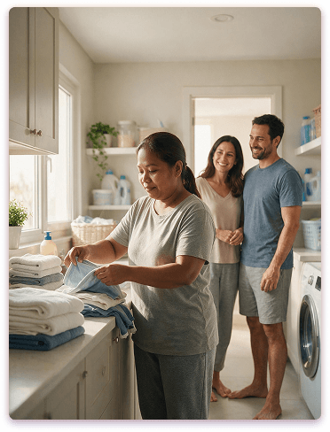 Live-in maid providing home care in Ras Al Khaimah