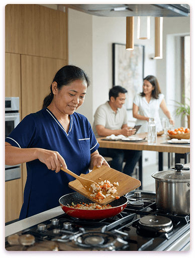 Live-in maid providing home care in Fujairah