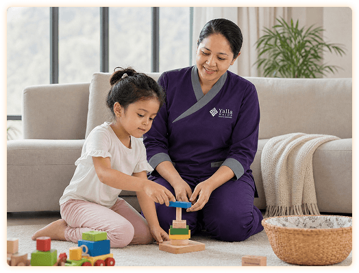 Full-time maid helping a family at home in Ras Al Khaimah