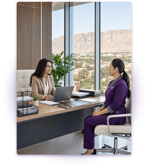 Maid with childcare experience supervising children