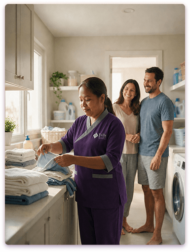 Full-time maid from Yalla Maids in a modern Sharjah home